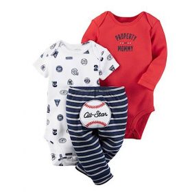 CARTER'S BABY BOY 3 PCS PROPERTY OF MOMMY'S SET