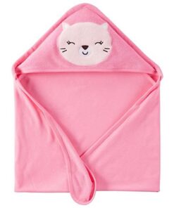 Carter's Child of Mine Newborn Baby Hooded Towel -Pink