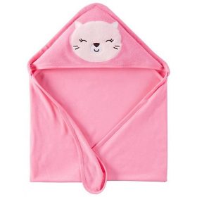 Carter's Child of Mine Newborn Baby Hooded Towel -Pink