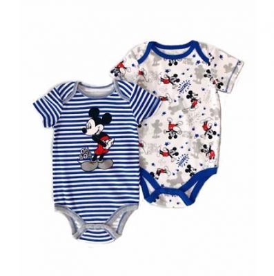 Disney Mickey Mouse Baby Boy Bodysuit -2 Pack Oh Boy!
