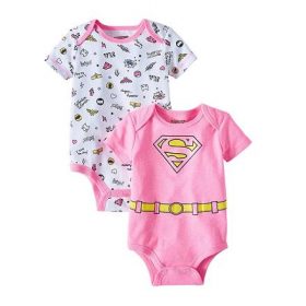 Marvel Superwoman Baby Girl Bodysuit -2 Pack