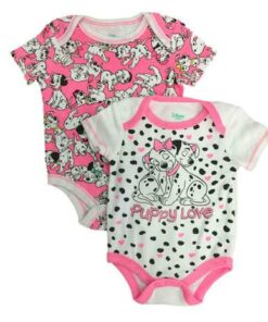 Disney 101 Dalmatian Baby Girl Bodysuit -2 Pack