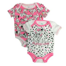 Disney 101 Dalmatian Baby Girl  Bodysuit -2 Pack