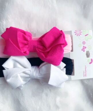 Clippies 2pc Headwraps With Bow -Hairband