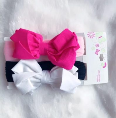 Clippies 2pc Headwraps With Bow -Hairband