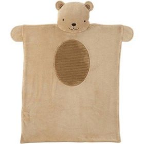 Carter's Child Of Mine Fleece Teddy Bear Baby Blanket & Playmat - Brown