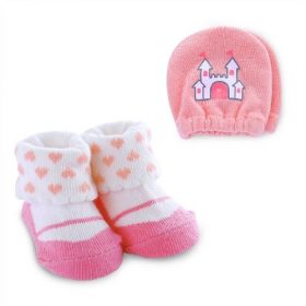 Child Of Mine Newborn Baby Girl Princess Mitten And Bootie Socks