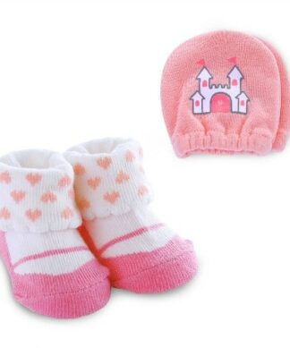 Child Of Mine Newborn Baby Girl Princess Mitten And Bootie Socks