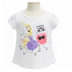 Falls Creek Baby Girl Short Sleeve T Shirt Top -Sweet Beets
