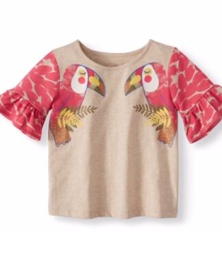 Wonder Nation Toddler Girl Bell Sleeve Blouse Top