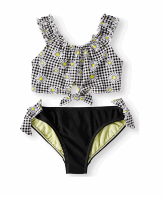 Wonder Nation Girl Sunflower Tankini Swimming Suit - Swimsuit