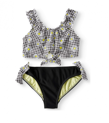 Wonder Nation Girl Sunflower Tankini Swimming Suit - Swimsuit