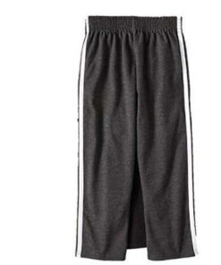 Garanimals Toddler Boy Jersey Tape Athletic Pants Sweatpants Joggers-Charcoal-Gray