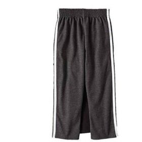 Garanimals Toddler Boy Jersey Tape Athletic Pants Sweatpants Joggers-Charcoal-Gray
