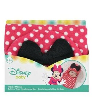 Minnie Mouse Newborn Baby Hooded Bath Towel Swaddle