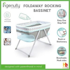ingenuity foldaway rocking bassinet juniper