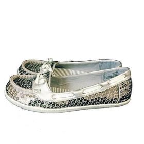 Falls Creek Girls Lauren Moccasin Sequin Shoe