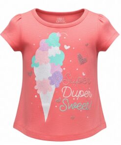 Falls Creek Baby Girl Short Sleeve T Shirt Top - Ice Cream