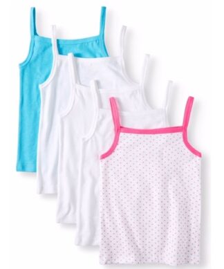 Wonder Nation Toddler Girls' Singlet Underwear Camisole Top -5 Pcs