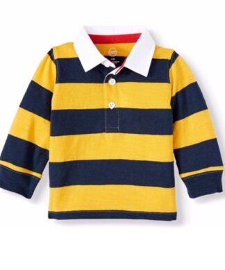 Wonder Nation Baby Boy Rugby Polo Long Sleeve Top