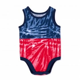 Americana Newborn Baby Boys' Tye Dye Tank Bodysuit