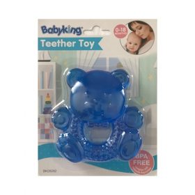 Baby King Water Filled Teddy Bear Teether - BPA Free -Blue