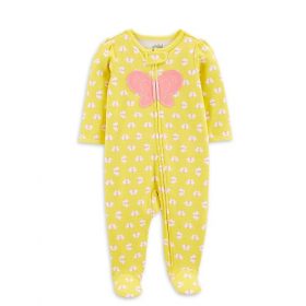 Carter's Child Of Mine Newborn Baby Girl Sleep N Play Sleeper Pyjamas - Yellow