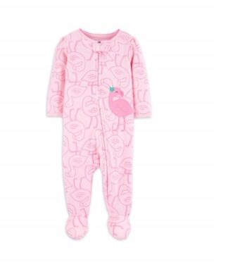 Carter's Child Of Mine Newborn Baby Girl Sleep N Play Sleeper Pyjamas - Pink
