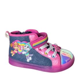 Nickelodeon Paw Patrol Toddler Girls' Denim High Top Sneakers Shoe