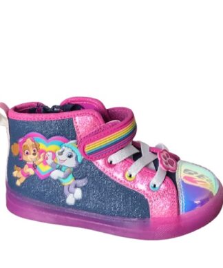 Nickelodeon Paw Patrol Toddler Girls' Denim High Top Sneakers Shoe