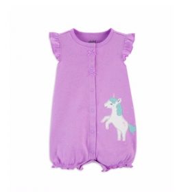 Carter's Child Of Mine Baby Girl 1 Piece Romper - Unicorn