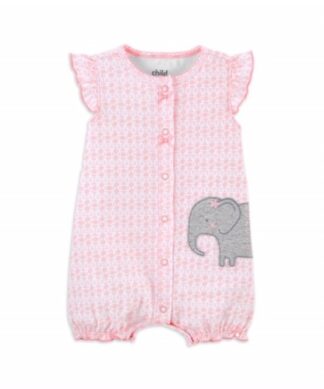 Carter's Child Of Mine Baby Girl 1 Piece Romper - Elephant