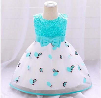 Baby Girls Special Occasion Rosette Ball Gown Dress -Party Dress -