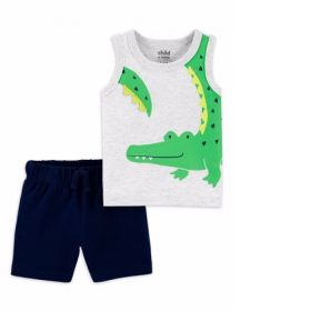 Carter's Child Of Mine Baby Boy Tank Top & Shorts Set 2 Pcs - Croc