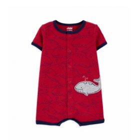 Carter's Child Of Mine Baby Boy Whale 1pc Romper