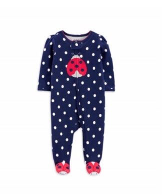 Carter's Child Of Mine Newborn Baby Girl Sleep N Play Sleeper Pyjamas - Ladybug