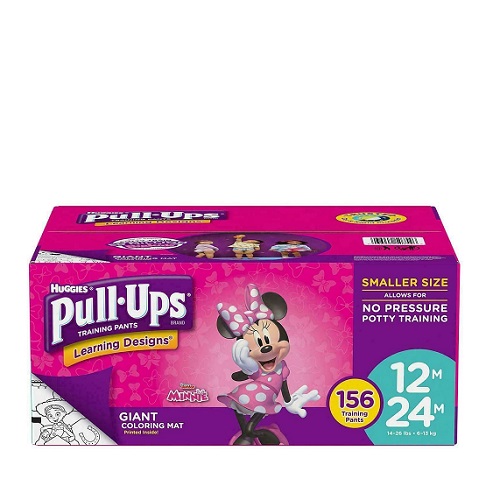 Huggies Pull Ups Girls Potty Learning Design Training Pant Diapers - 156  Counts - KIDS BESTPRICE
