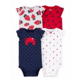 Carter's Child Of Mine Baby Girl Sleeveless Bodysuits - 4 Pack