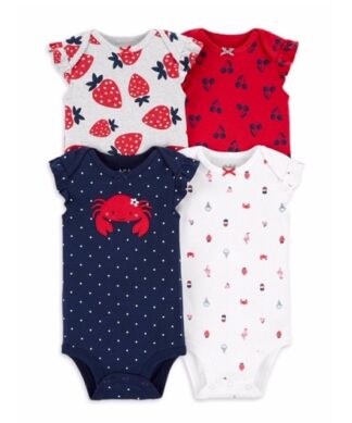 Carter's Child Of Mine Baby Girl Sleeveless Bodysuits - 4 Pack