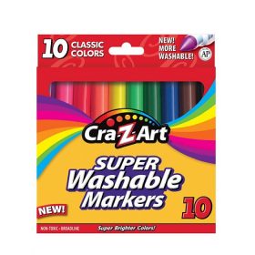 Cra-Z-Art Super Washable Colour Markers - 10pcs