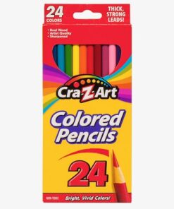 Cra-Z-Art Wooden Coloured Pencil Crayon - 24 Count