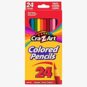 Cra-Z-Art Wooden Coloured Pencil Crayon - 24 Count