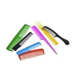 Baby & Kids Assorted Colored Plastic Hair Combs - 12 Pieces