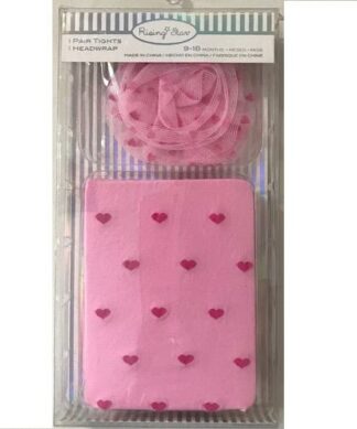Rising Star Baby Girl Hair-Head Band And Tight Set -pink