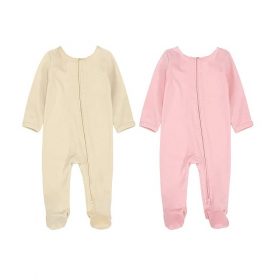 Wonder Nation Unisex Baby Plain Organic Cotton Sleep & Play Sleeper Pyjamas.