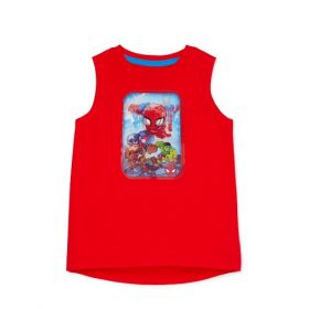 Marvel Avengers Spiderman Toddler Boys Sleeveless Mesh Screen Tank Tshirt