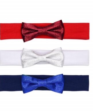 Child Of Mine Newborn Baby Girl Glitter Headband-Hairband Wrap-3 Packs