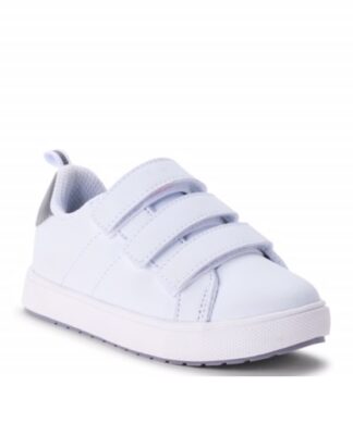 Wonder Nation Triple Strap Casual Boys Sneaker Shoe - White