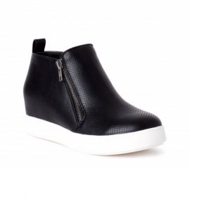 Time & Tru Women's Sneakers Wedge Bootie Show - Wide Fit