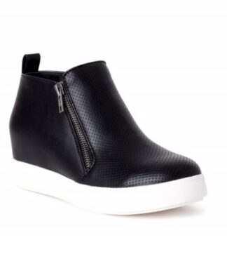 Time & Tru Women's Sneakers Wedge Bootie Show - Wide Fit
